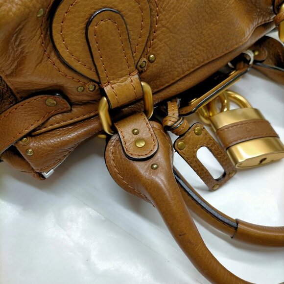 Chloe Hand Bag Brown Leather mon-875-091325 - Picture 9 of 16